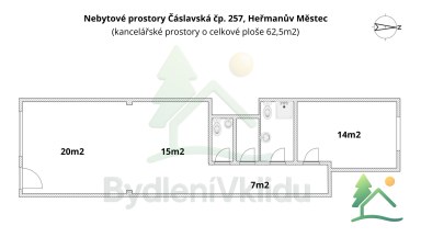 Atraktivní nebytový prostor 62,5 m² na hlavním tahu – Heřmanův Městec